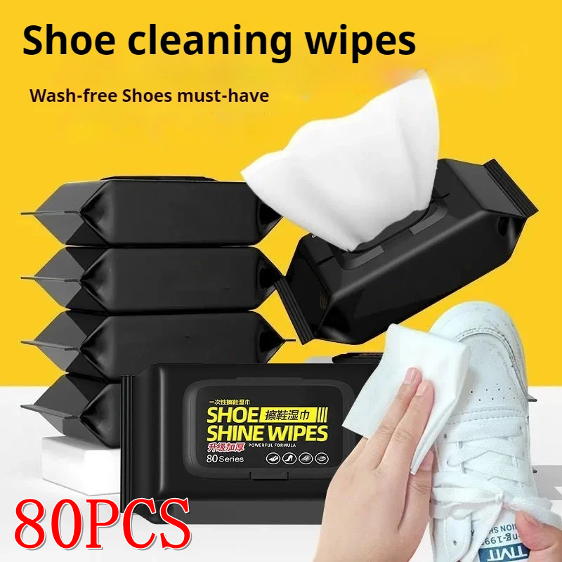 Sneaker Care Wipes - 12/30/80PCS 운동화 클리너 신발 클리너 휴대용