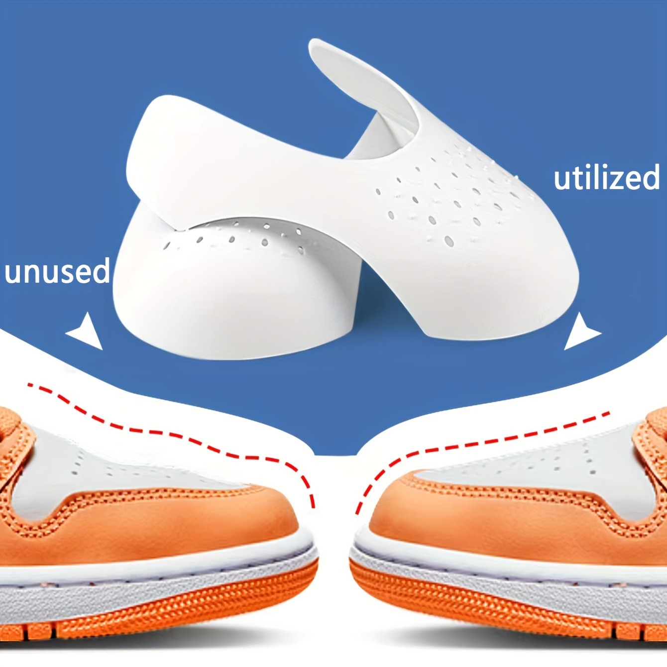 Sneaker Care Crease Protector - 4개입 주름 방지 신발 보호대, 스니커즈