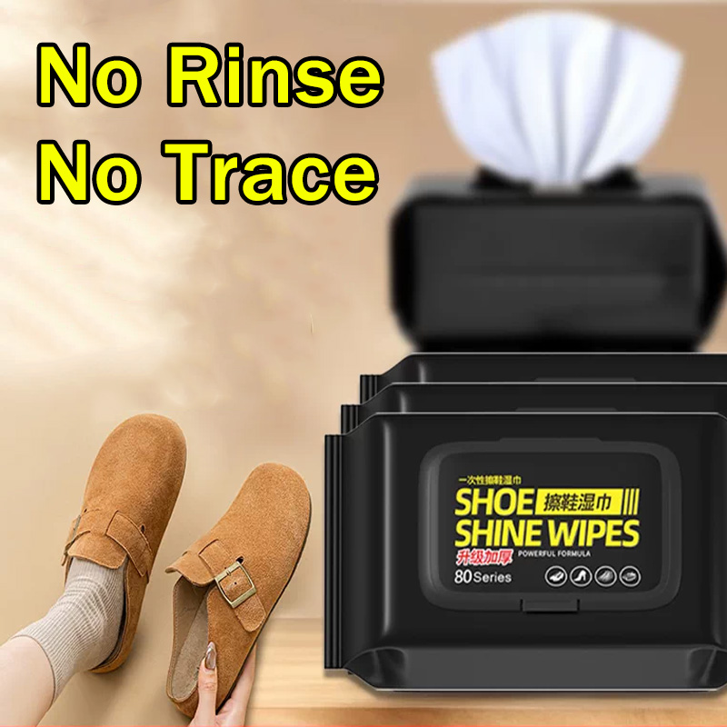 Sneaker Care Wipes - 일회용 강력 신발 클리닝 티슈, 휴대용